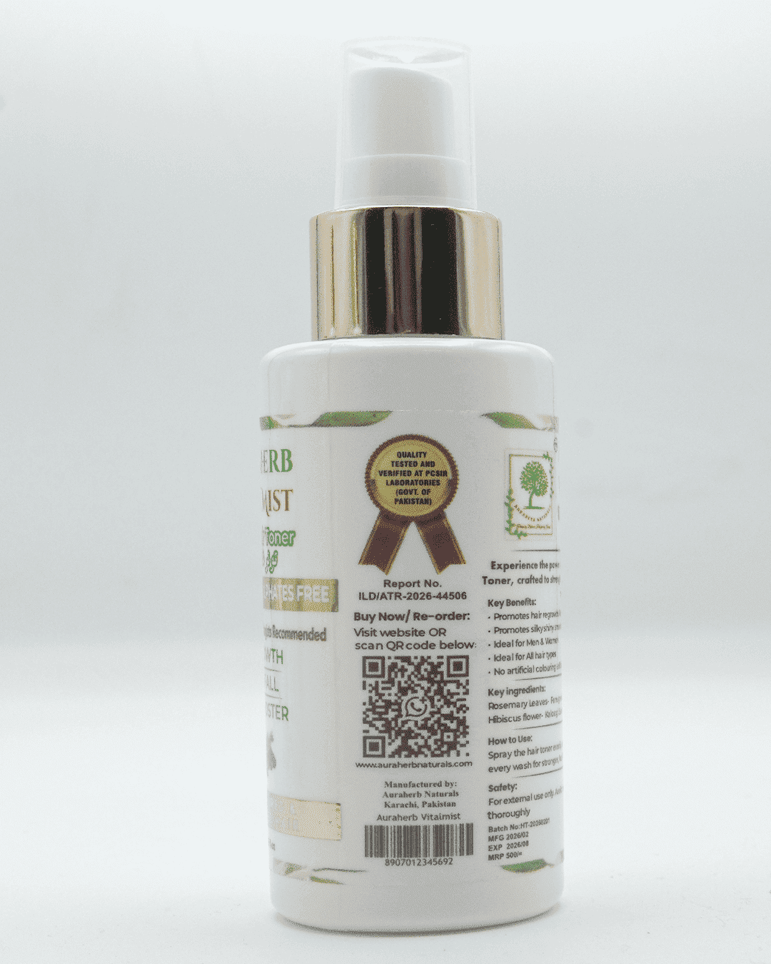 Auraherb Vital Mist (Net wt. 120ml | 4.06 fl.oz) - Image 3